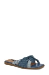 Nine West Omansa Slide Sandal In Medium Blue