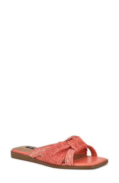 Nine West Omansa Slide Sandal In Orange