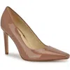 Nine West Oraye 3 Womens Padded Insole Patent Pumps In Multi