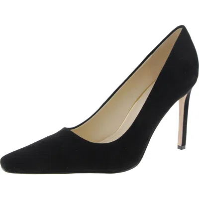 Nine West Oraye Womens Solid Suede Pumps In Black Suede