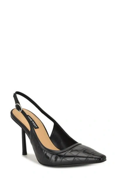 Nine West Orlanda Slingback Pointed Toe Pump In Black