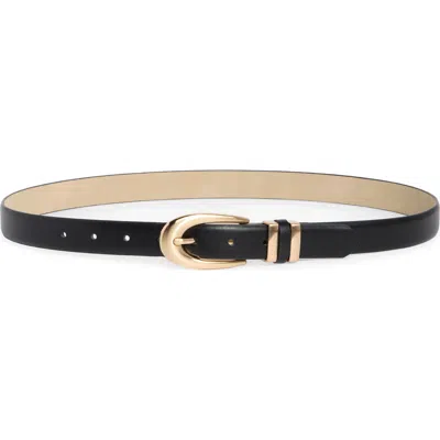 Nine West Oval Buckle & Double Keeper Belt In Multi
