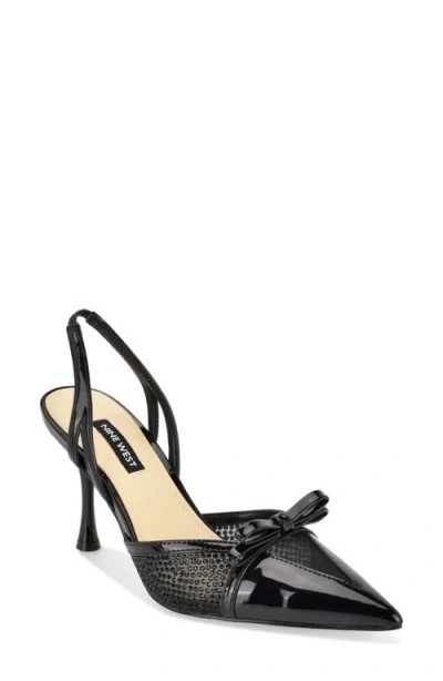 Nine West Padell Pointed Toe Slingback Pump In Black