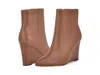 Nine West Try Me Womens Leather Pointed-toe Ankle Boots In Brown