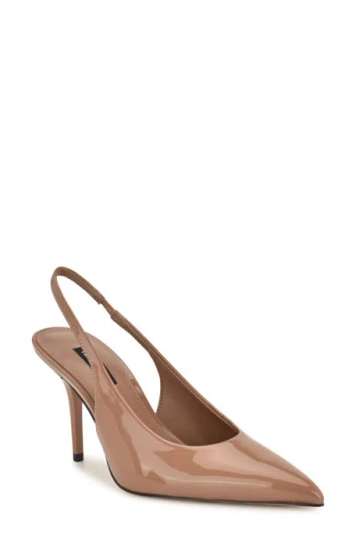 Nine West Palomma Slingback Pointed Toe Pump In Brown
