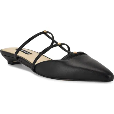 Nine West Paoly Pointed Toe Flat In Black