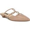 Nine West Paoly Pointed Toe Flat In Light Natural