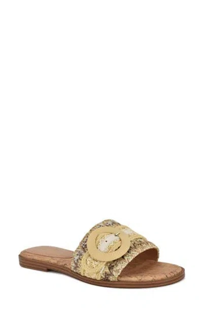 Nine West Pappy Slide Sandal In Neutral