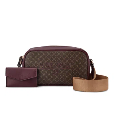 Nine West Pauline Camera Small Crossbody Bag In Multi