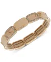 Nine West Pave Stretch Bracelet In Gold