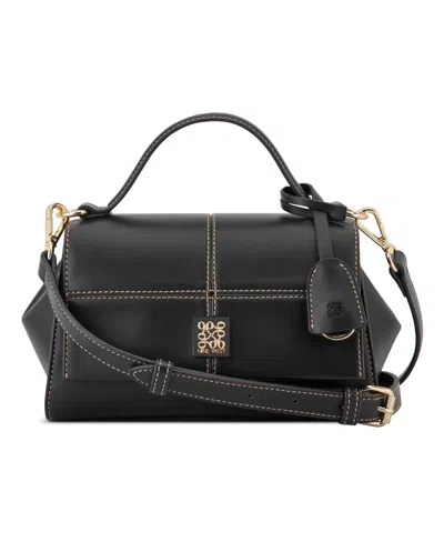 Nine West Paxtin Convertible Medium Crossbody Flap Bag In Black