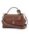Nine West Paxtin Convertible Medium Crossbody Flap Bag In Brown