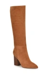 Nine West Peachey Pointed Toe Knee High Boot In Brown