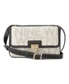 Nine West Peyton Convertible Crossbody Flap In Natural Black