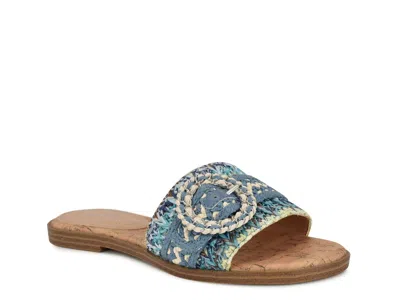 Nine West Poland Sandal In Blue