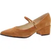 NINE WEST PRIX WOMENS ADJUSTABLE LEATHER BLOCK HEELS