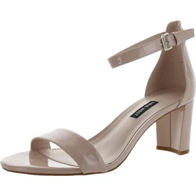 Nine West Pruce 3 Womens Patent Ankle Strap Dress Sandals In Multi
