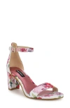 Nine West Pruce Ankle Strap Sandal In Pink