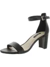 Nine West Pruce Womens Leather Slip On Block Heel In Black