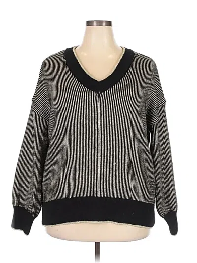 Pre-owned Nine West Pullover Sweater In Black