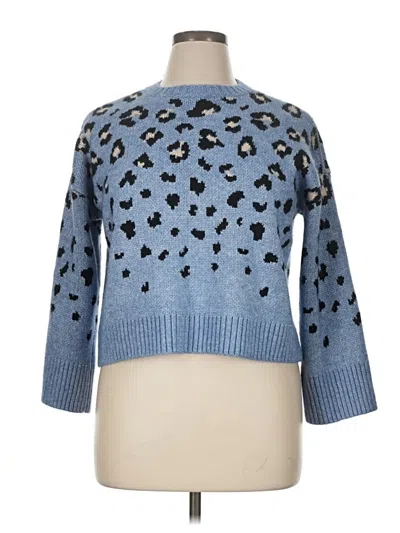 Pre-owned Nine West Pullover Sweater In Blue