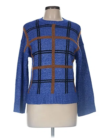 Pre-owned Nine West Pullover Sweater In Blue
