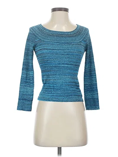 Pre-owned Nine West Pullover Sweater In Blue