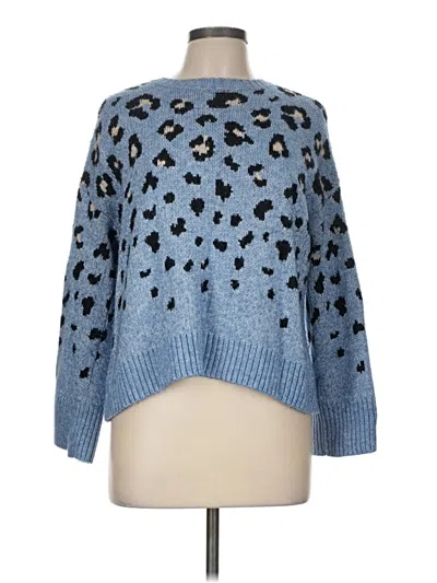 Pre-owned Nine West Pullover Sweater In Blue