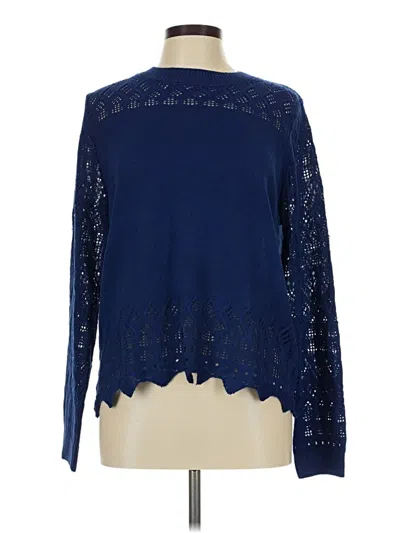 Pre-owned Nine West Pullover Sweater In Blue