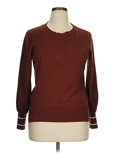 Pre-owned Nine West Pullover Sweater In Brown