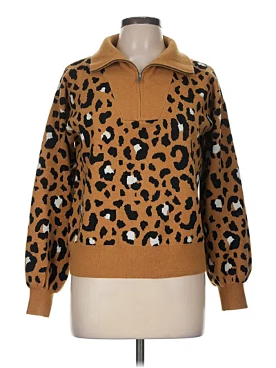 Pre-owned Nine West Pullover Sweater In Brown