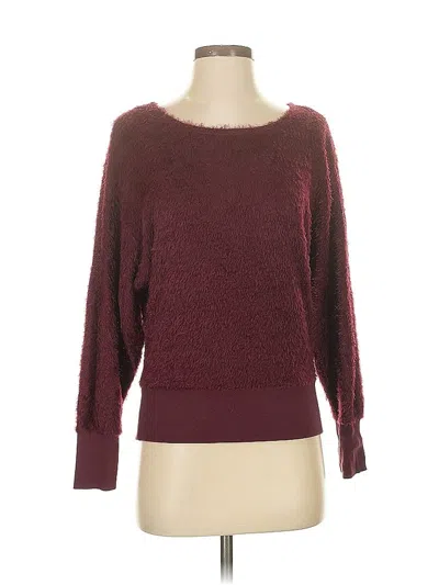 Pre-owned Nine West Pullover Sweater In Burgundy