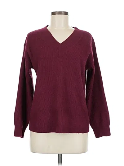 Pre-owned Nine West Pullover Sweater In Burgundy