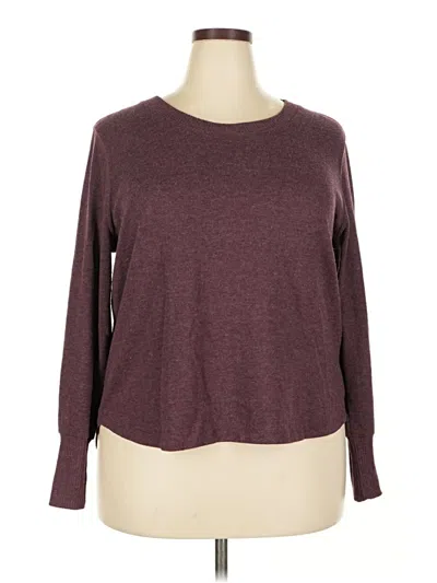 Pre-owned Nine West Pullover Sweater In Burgundy