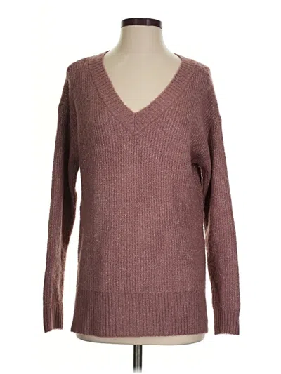 Pre-owned Nine West Pullover Sweater In Burgundy
