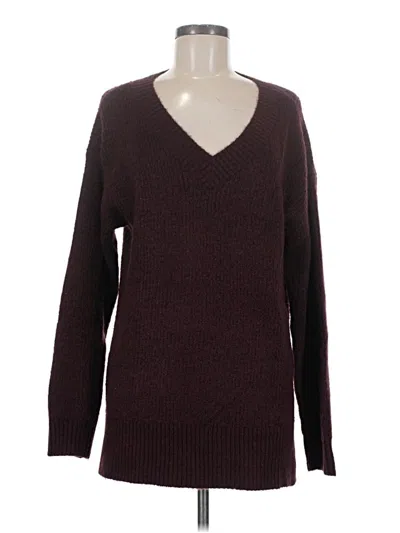 Pre-owned Nine West Pullover Sweater In Burgundy