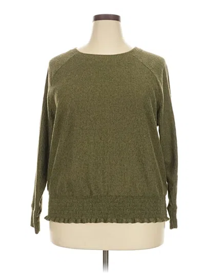 Pre-owned Nine West Pullover Sweater In Green