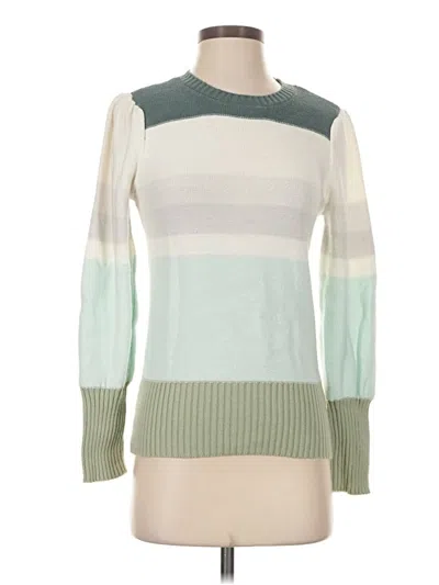 Pre-owned Nine West Pullover Sweater In Green