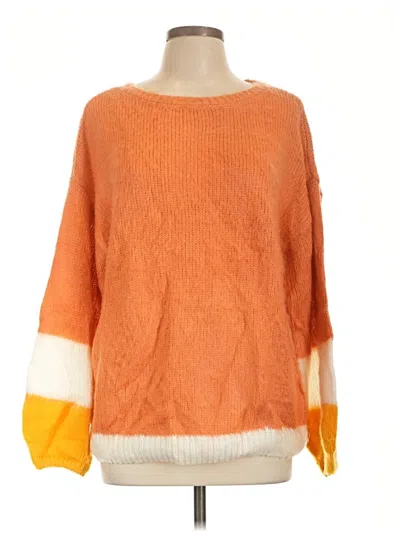 Pre-owned Nine West Pullover Sweater In Orange