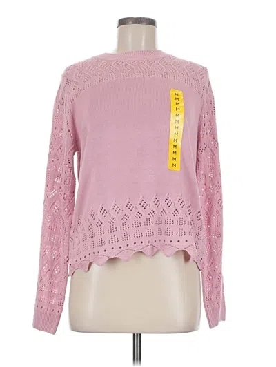 Pre-owned Nine West Pullover Sweater In Pink