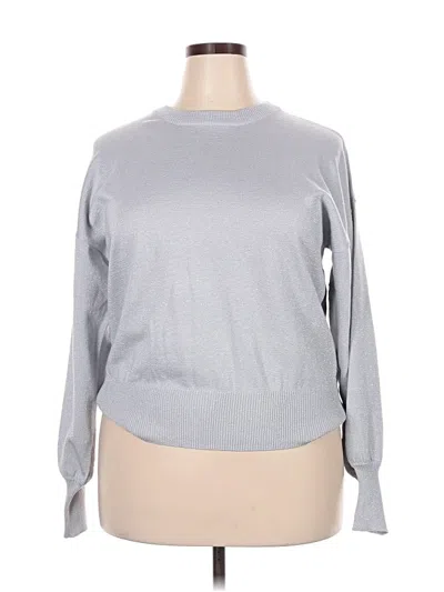 Pre-owned Nine West Pullover Sweater In Silver