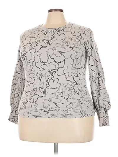 Pre-owned Nine West Pullover Sweater In Silver