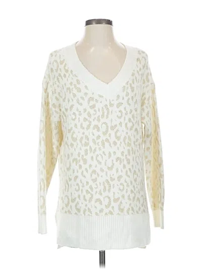 Pre-owned Nine West Pullover Sweater In White