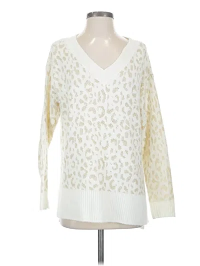 Pre-owned Nine West Pullover Sweater In White