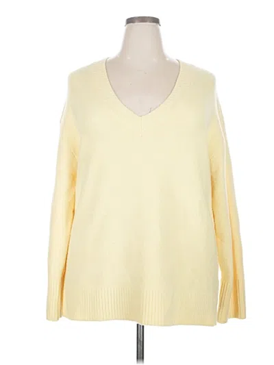 Pre-owned Nine West Pullover Sweater In Yellow