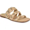 Nine West Qazz Braided Strap Sandal In Light Natural