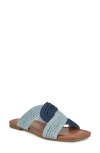 Nine West Quara Slide Sandal In Light Blue