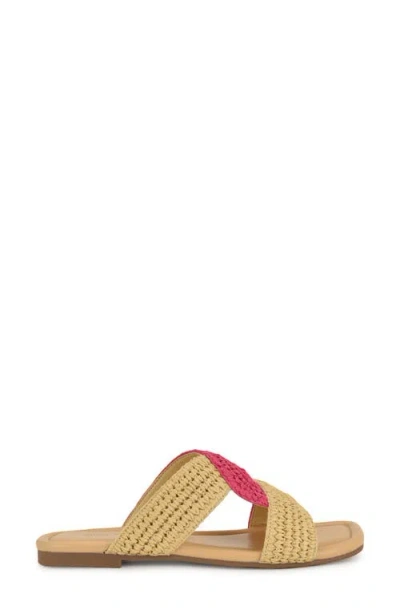 Nine West Quara Slide Sandal In Light Natural