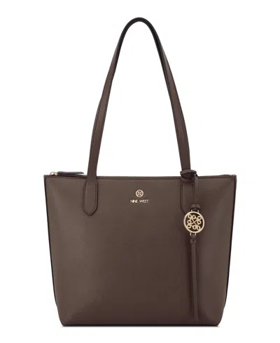 Nine West Raegan Top Zip Mini Tote Bag In Brown