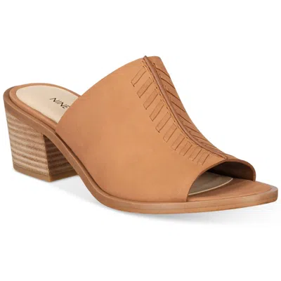 Nine West Rahima Womens Mules Open Toe Heels In Multi